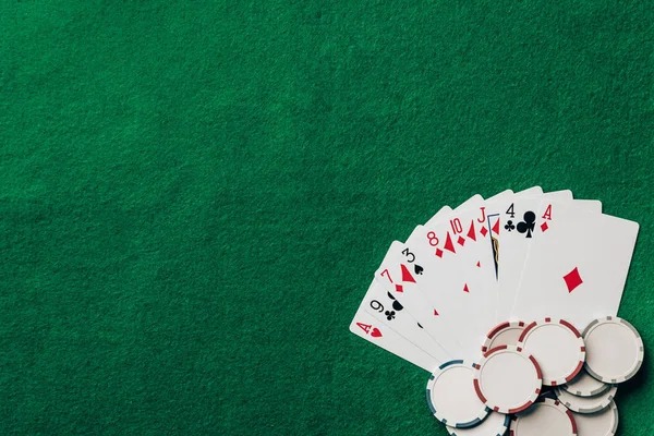 Payout display showing 1:1 return on doubled hand